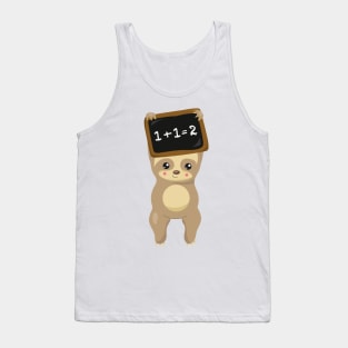 School Sloth, Cute Sloth, Baby Sloth, School Board Tank Top